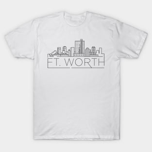 Ft. Worth Minimal Skyline T-Shirt